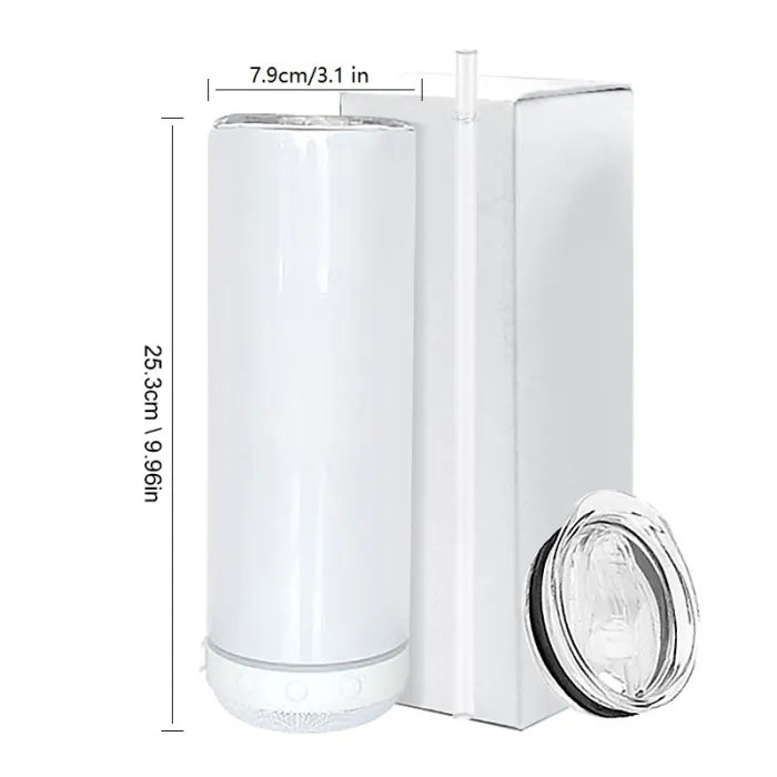 She is Mom Floral - 20 oz Bluetooth Speaker Tumbler