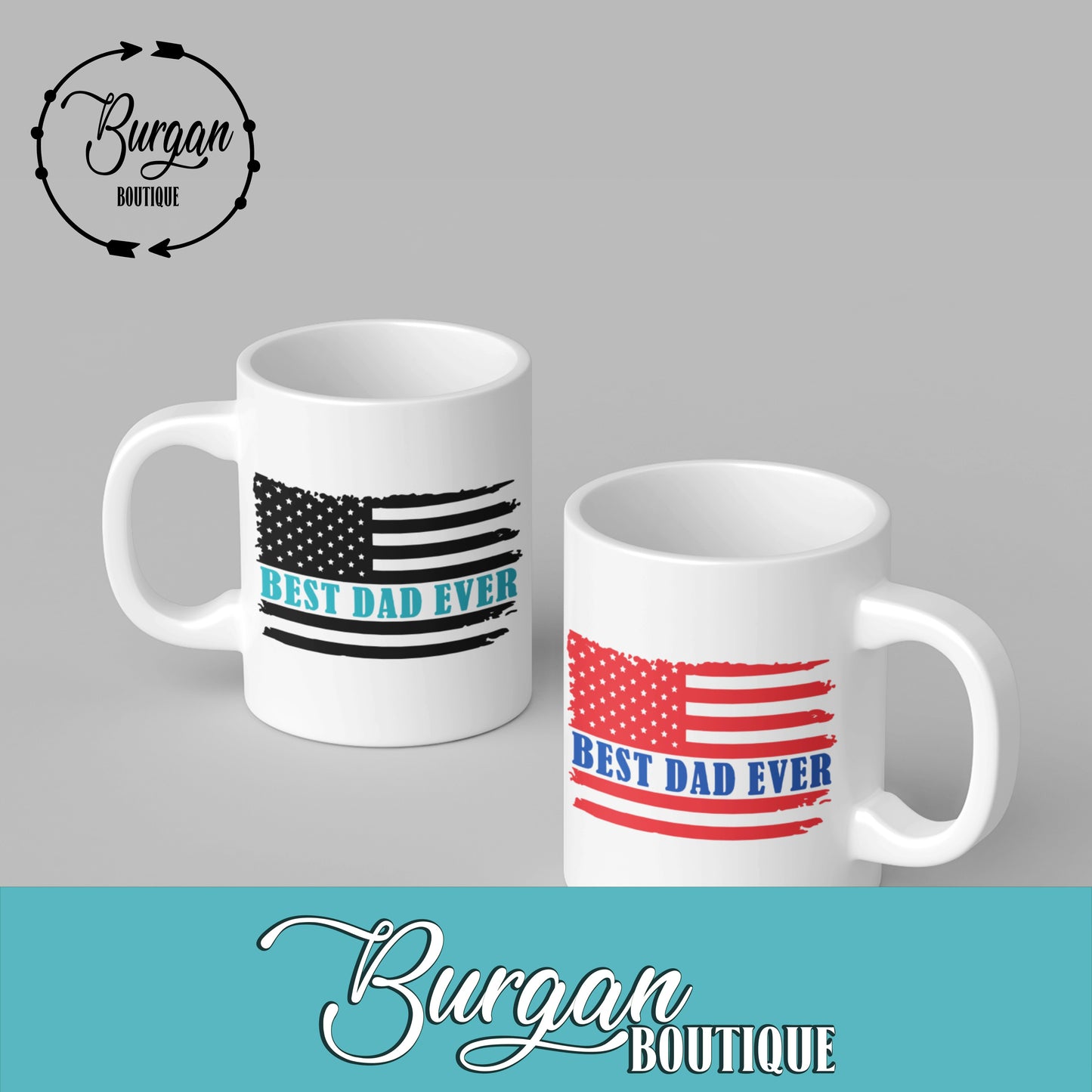 Best Dad Ever American Flag 11 oz Mug