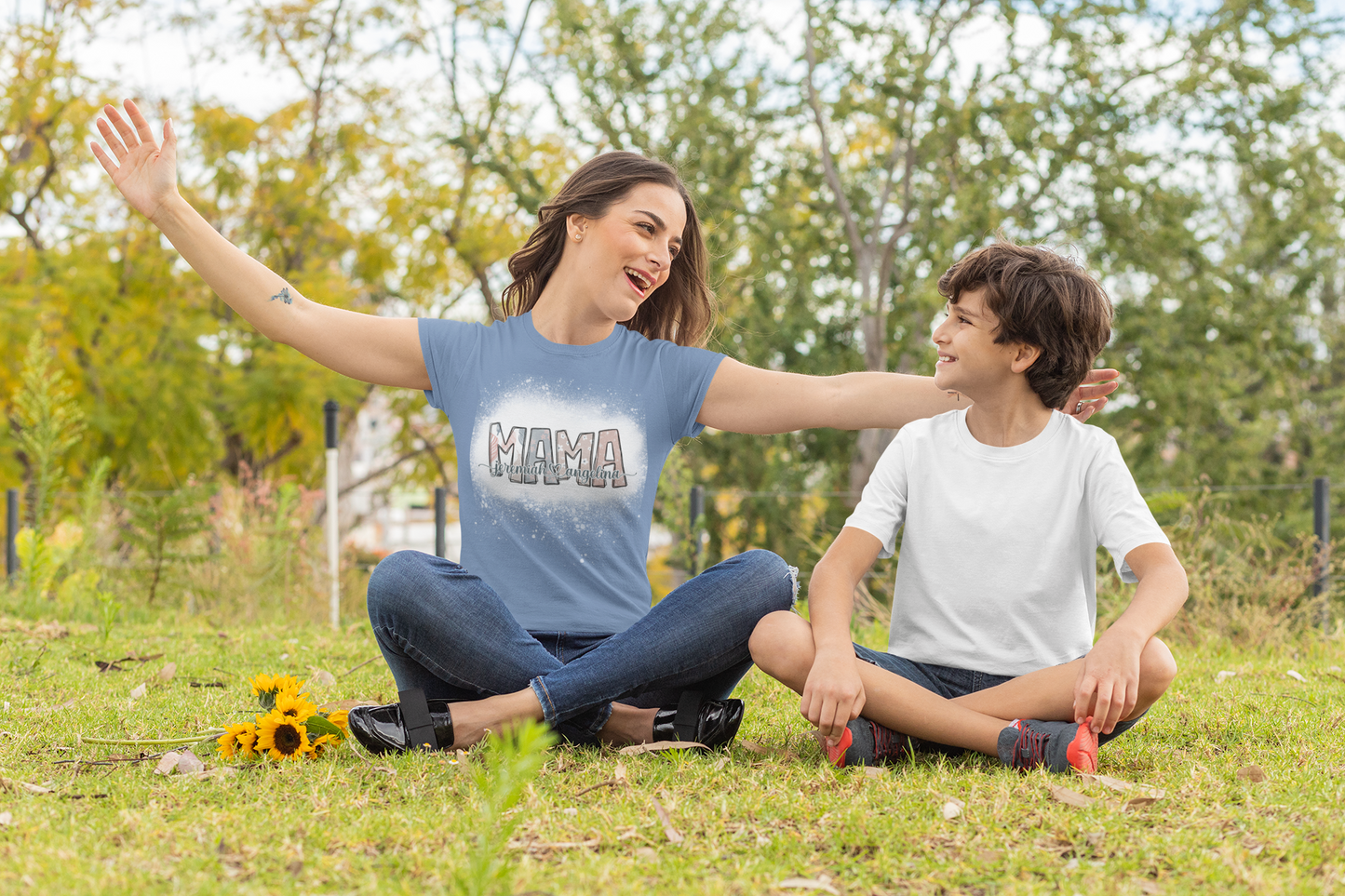 Personalized Mama T-Shirt "Boho Mama"