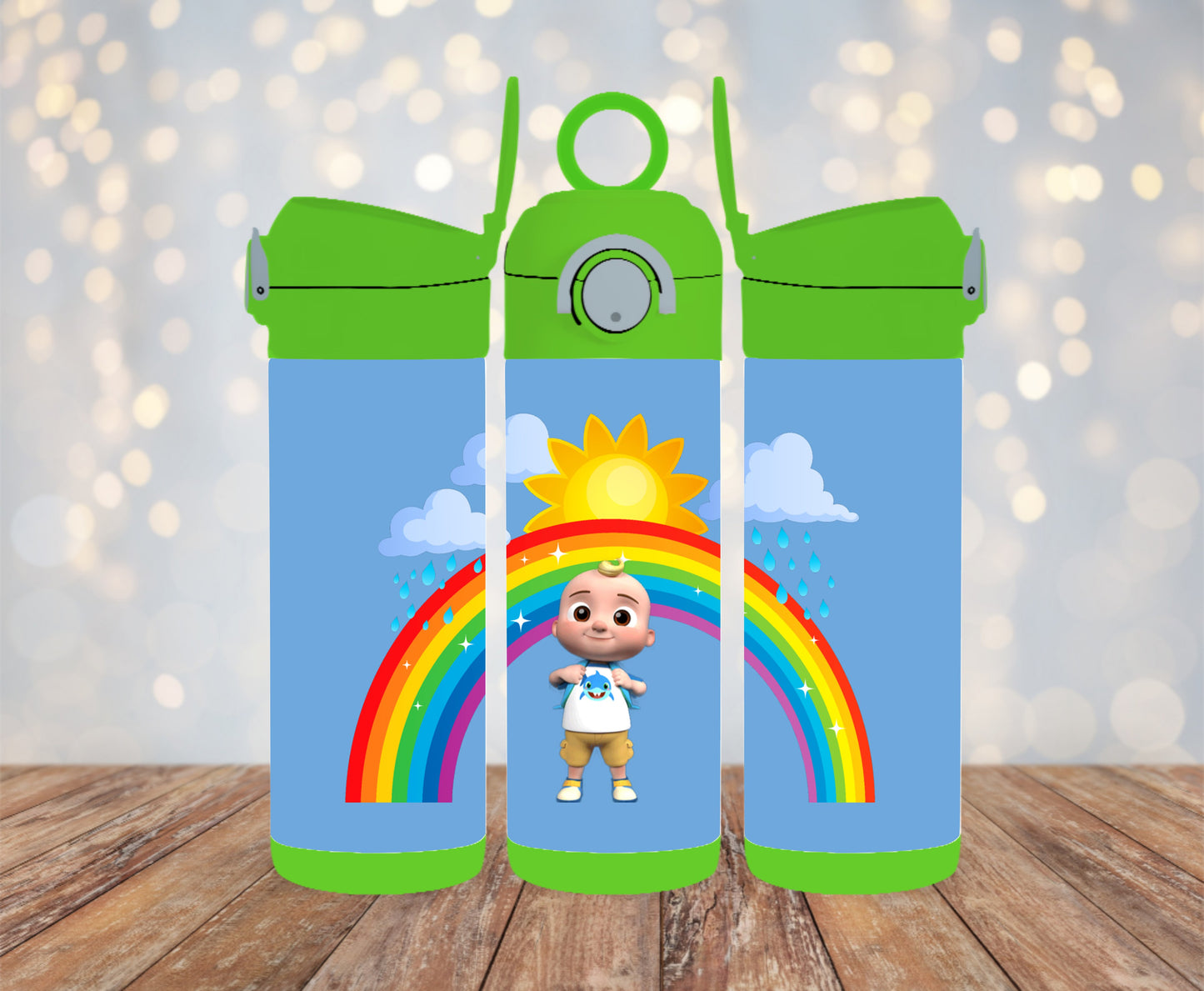 Cocomelon Cartoon Rainbow 12 oz Bounce Tumbler
