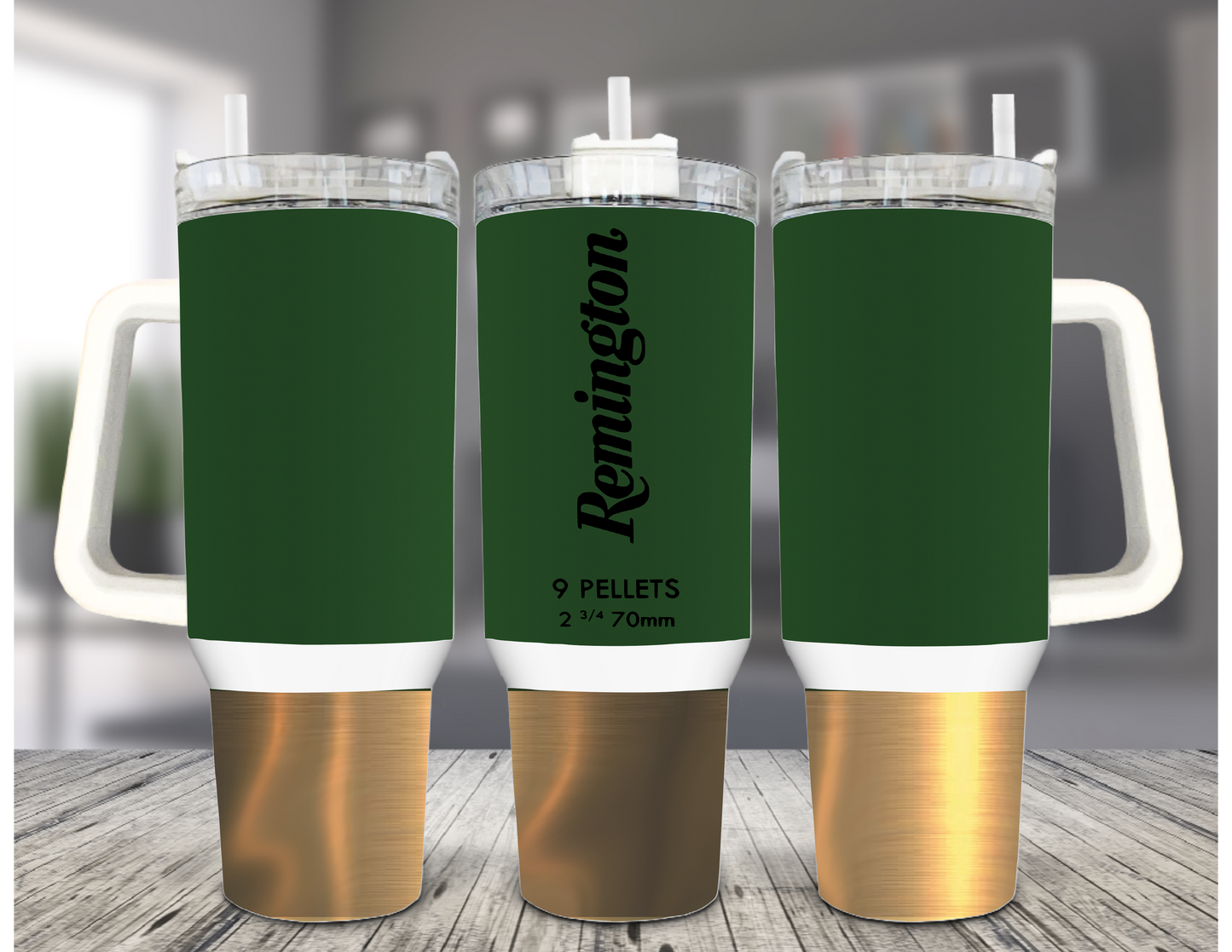 Shotgun Shell 40 oz Tumbler with Handle