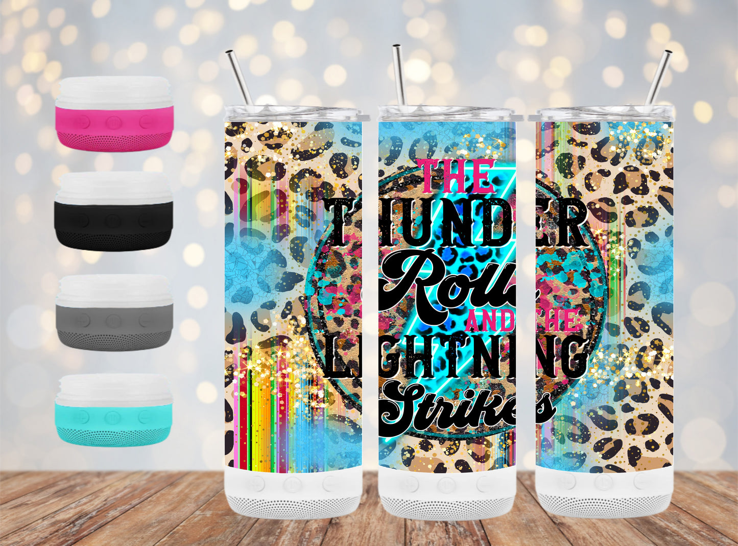 The Thunder Rolls - 20 oz Bluetooth Speaker Tumbler