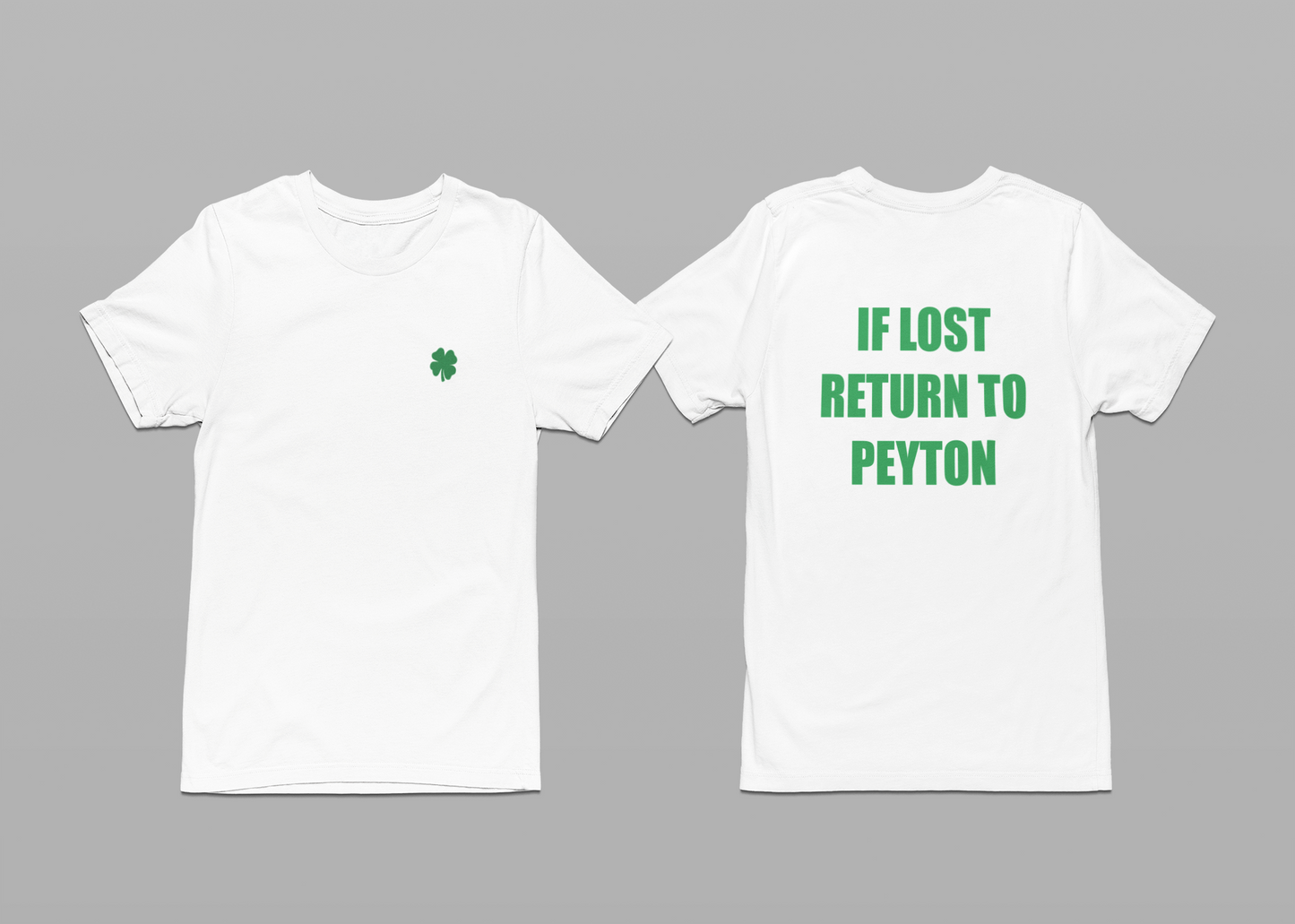 If Lost Return to *Name* Personalized Couples/Friends T-Shirt Set