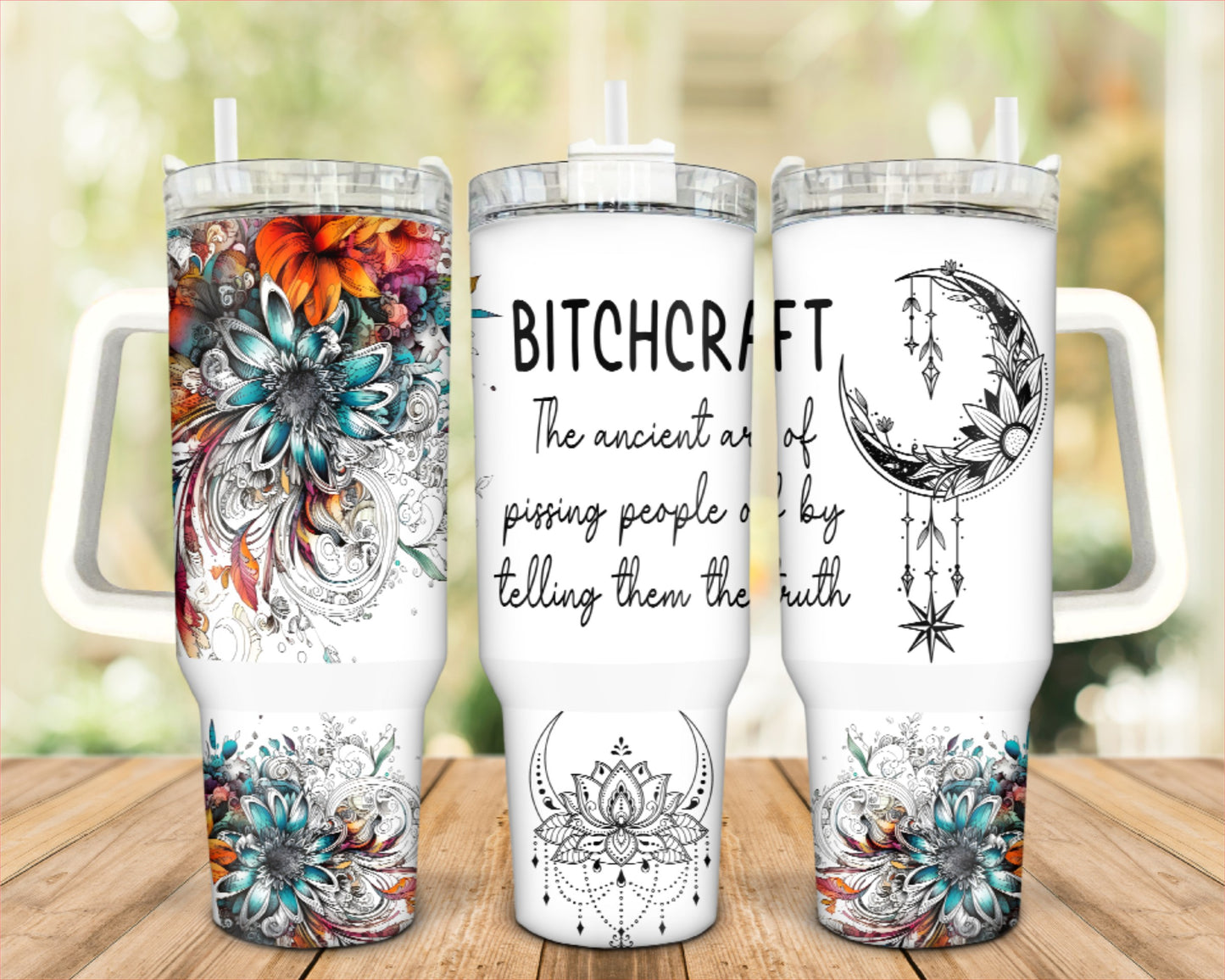 B*tchcraft 40 oz Tumbler with Handle