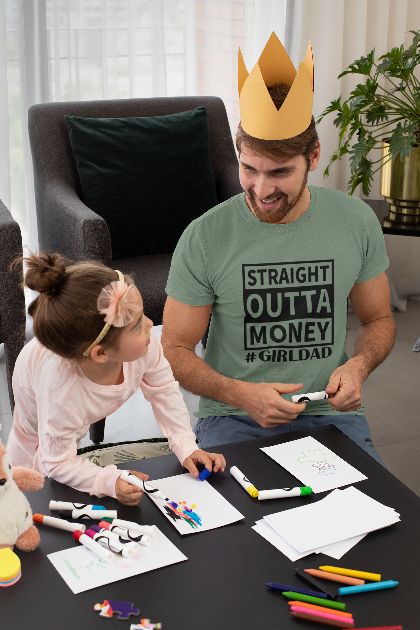 Straight Outta Money #GirlDad T-shirt