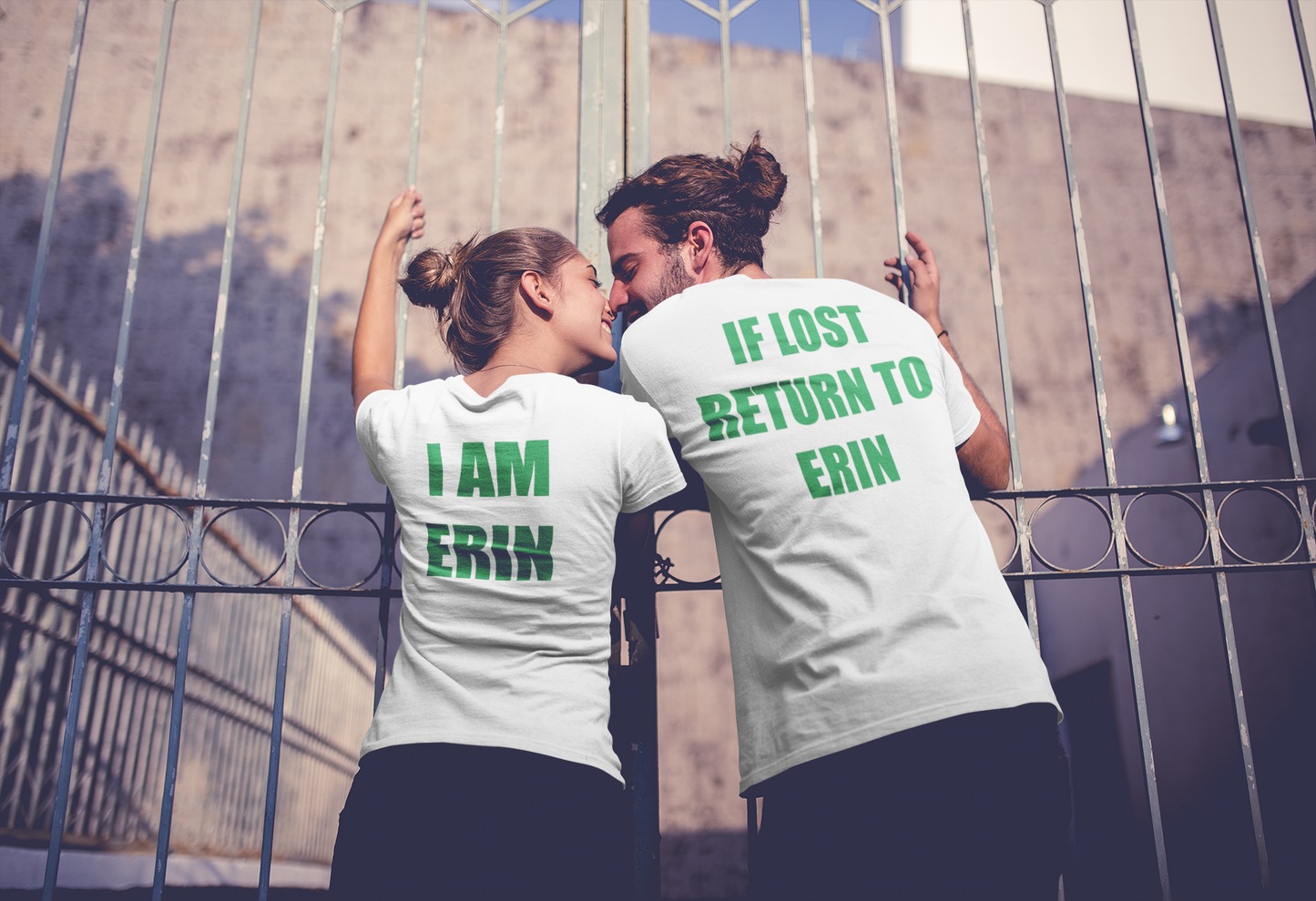 If Lost Return to *Name* Personalized Couples/Friends T-Shirt Set