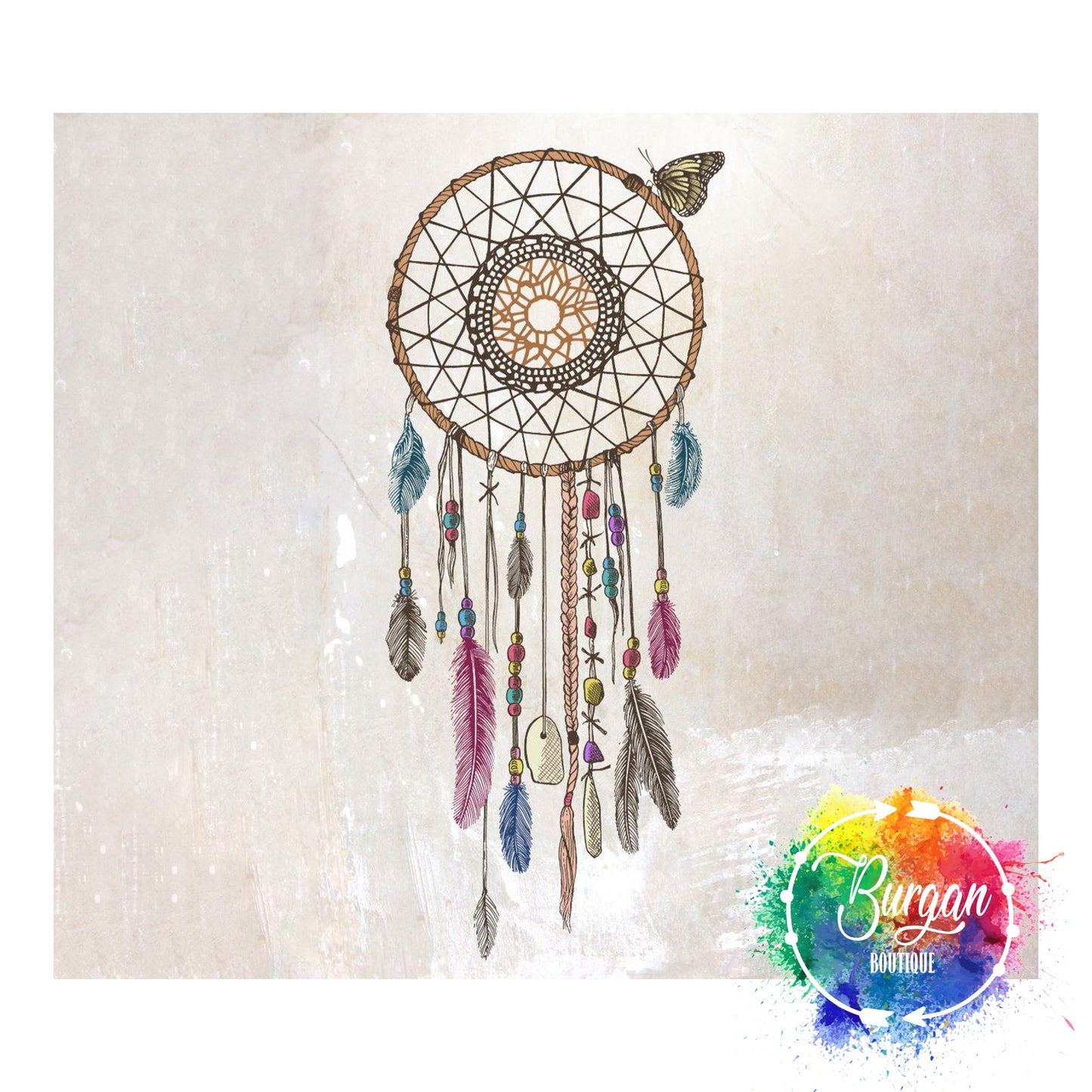 Dream Catcher Skinny Tumbler with lid and reusable straw