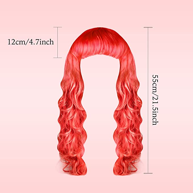 Neon Long, Wavy Colorful Wig