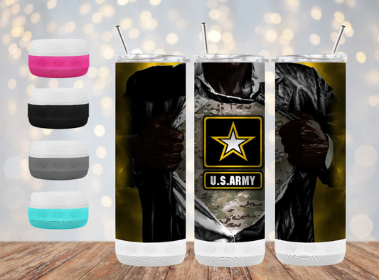 US ARMY STRONG - 20 oz Bluetooth Speaker Tumbler
