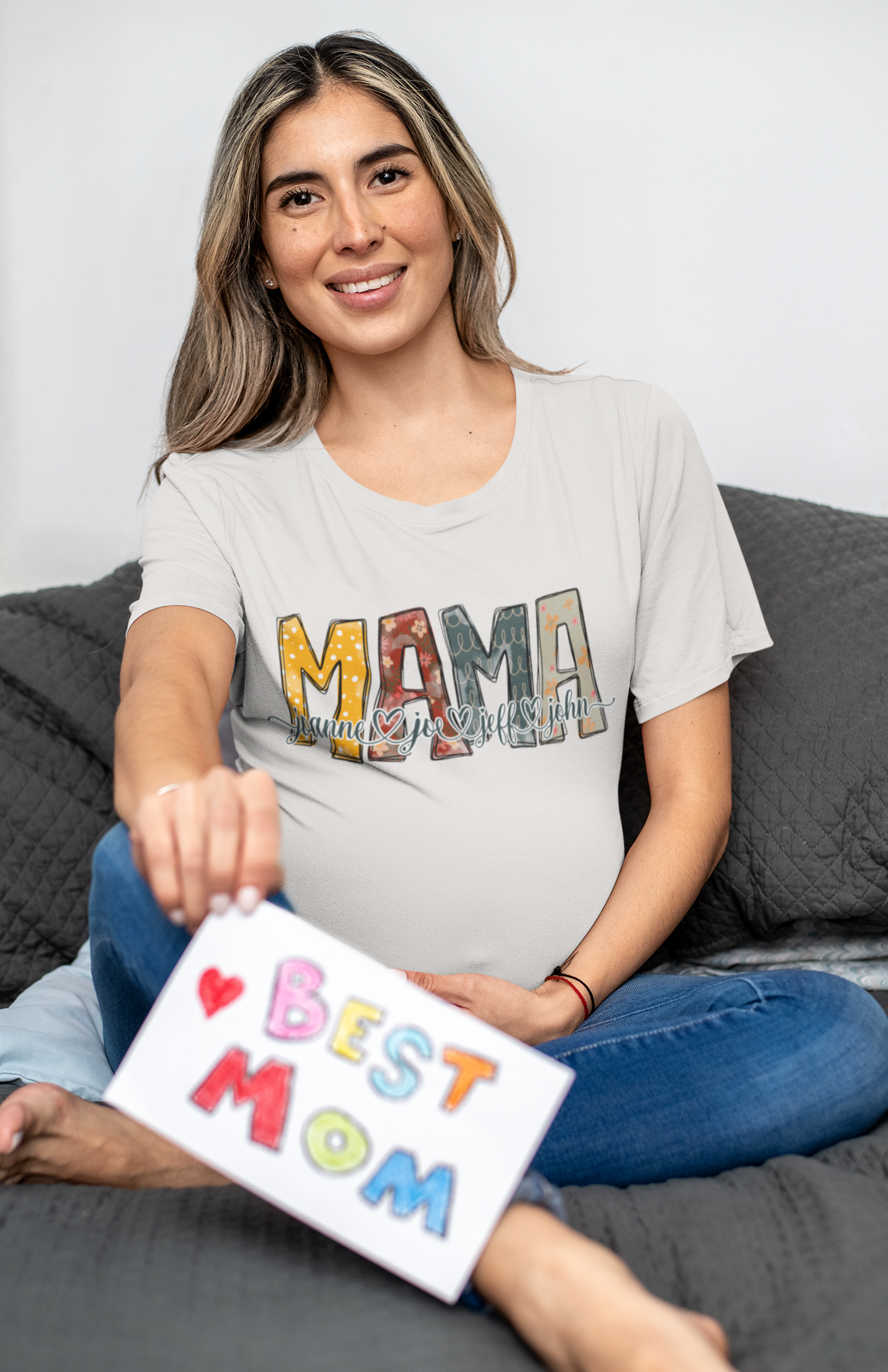 Personalized Mama T-Shirt "Earthy Mama"