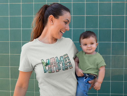 Personalized Mama T-Shirt "Miami Vibes Mama"