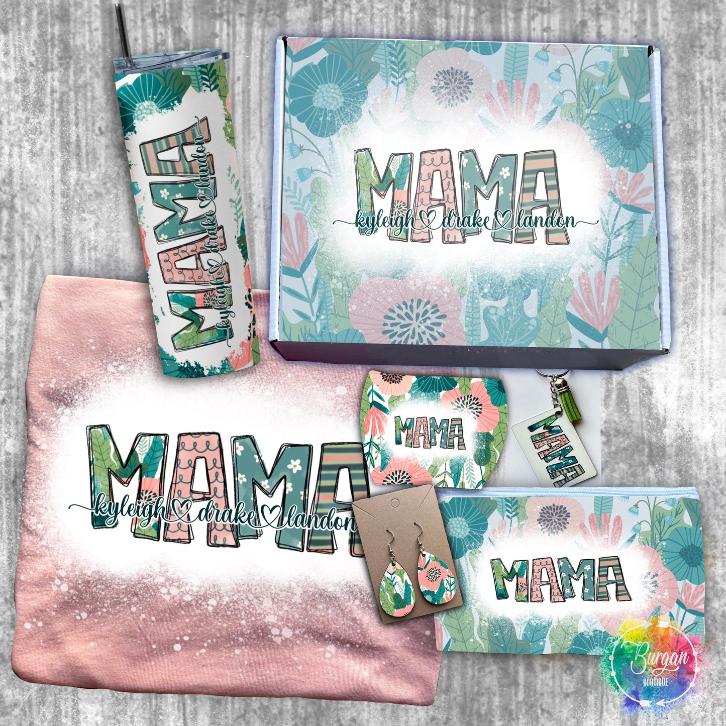 Personalized Mother's Day Gift Box Set "Miami Vibes Mama"