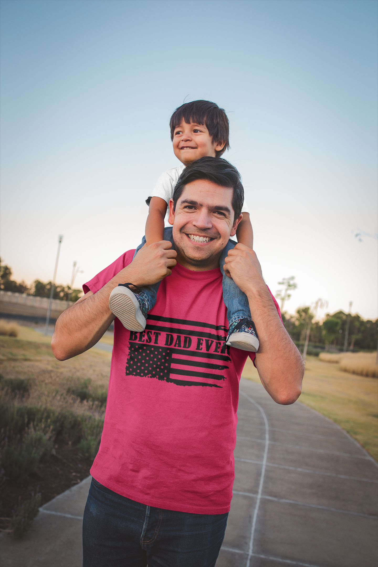 Best Dad Ever American Flag Shirt