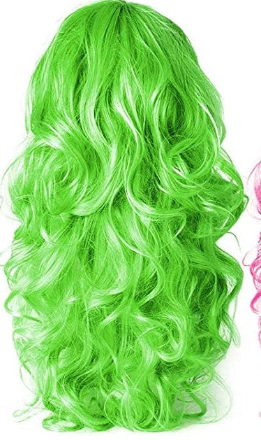 Neon Long, Wavy Colorful Wig