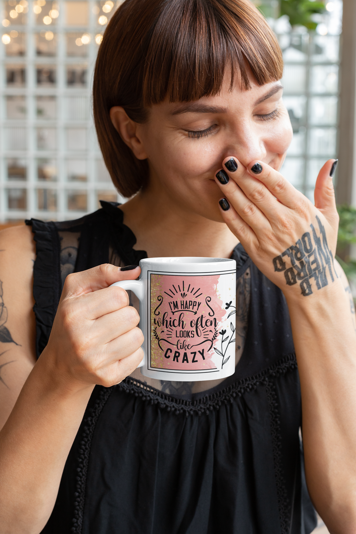 I'm Happy Which Often Looks Like Crazy 11 oz Mug