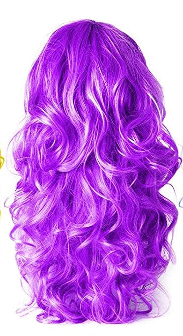 Neon Long, Wavy Colorful Wig