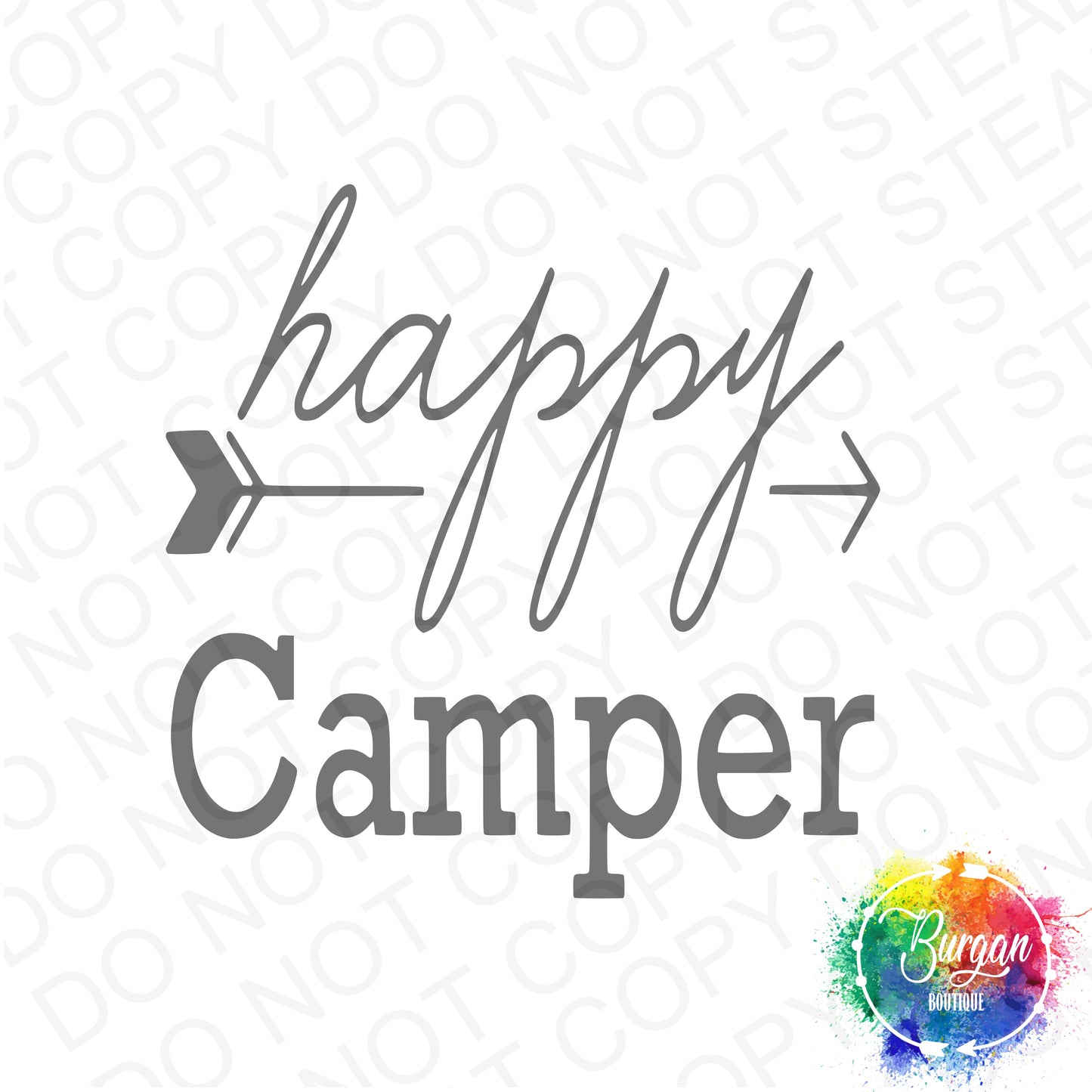 Happy Camper Vinyl Decal